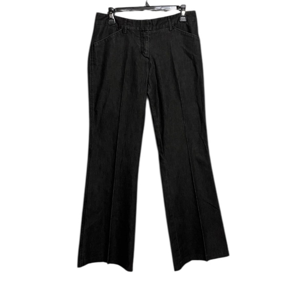 Express Pants - Express Womens Pants Gray Black Size 6 Editor Dress Pant Stretch Wide Leg Flare